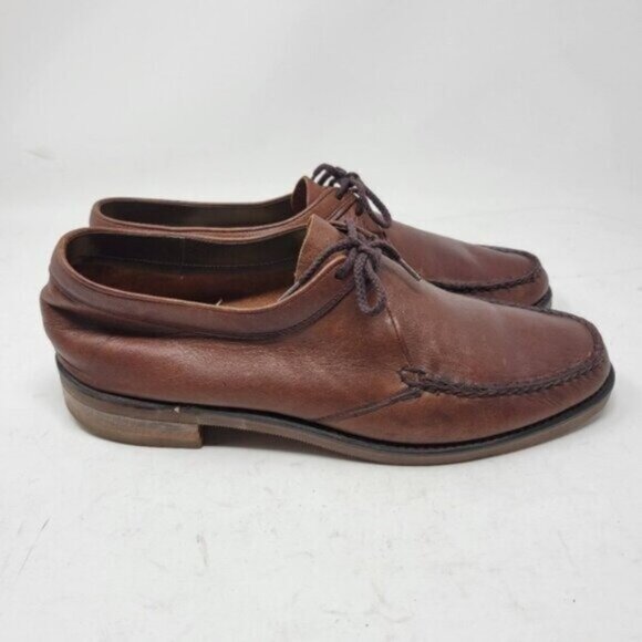 Stuart McGuire | Leather Lace Up Derby Shoes Loafer Business Casual Brown